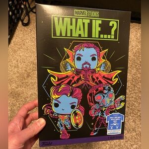 Funko marvel what if? black light boxed graphic tee
